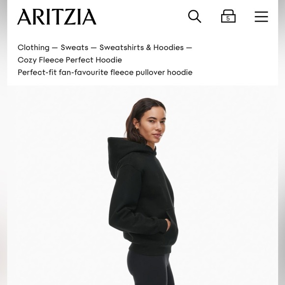 Aritzia TNA Sweatfleece Cozy Fleece - Perfect Fit - Picture 5 of 6